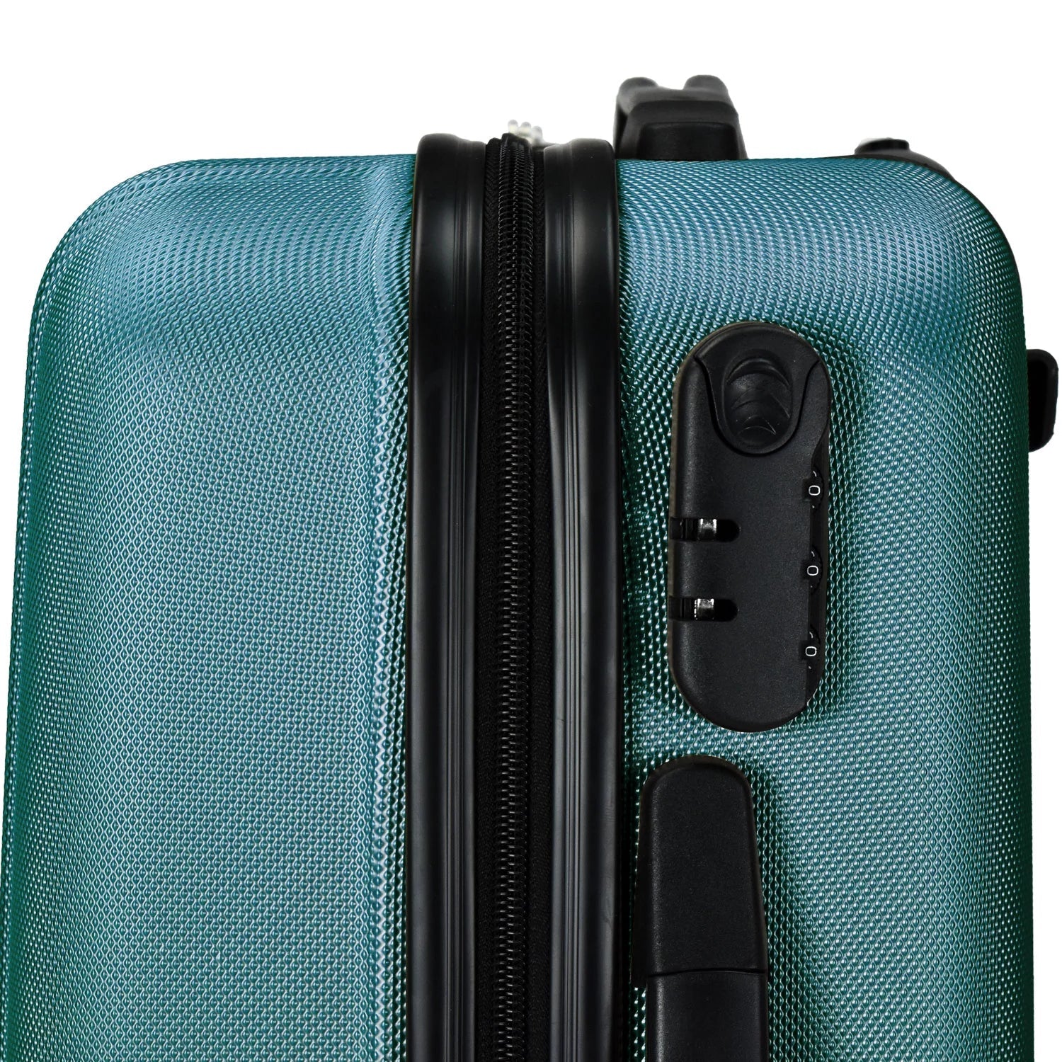 Set, Teal Luggage Elite Omni Luggage Hardside 3-Piece Spinner