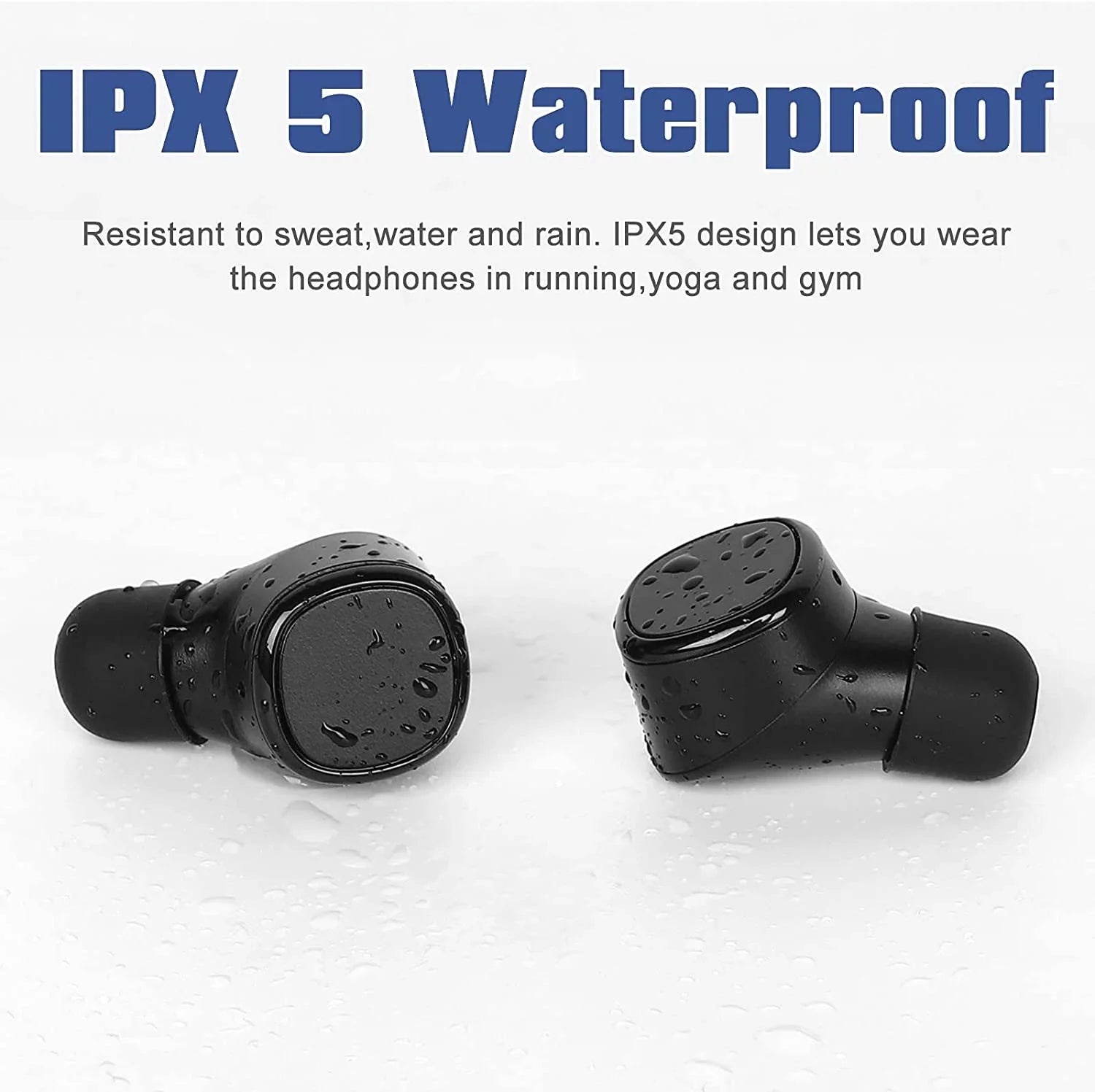 with 5.0 Sports Built-in For Bass - 1 Xperia Touch Deep True X7 in-Ear Earbuds Headphones Earphones Black Sony Mic Mic Earbuds UrbanX Control Waterproof III IPX5 Bluetooth Wireless