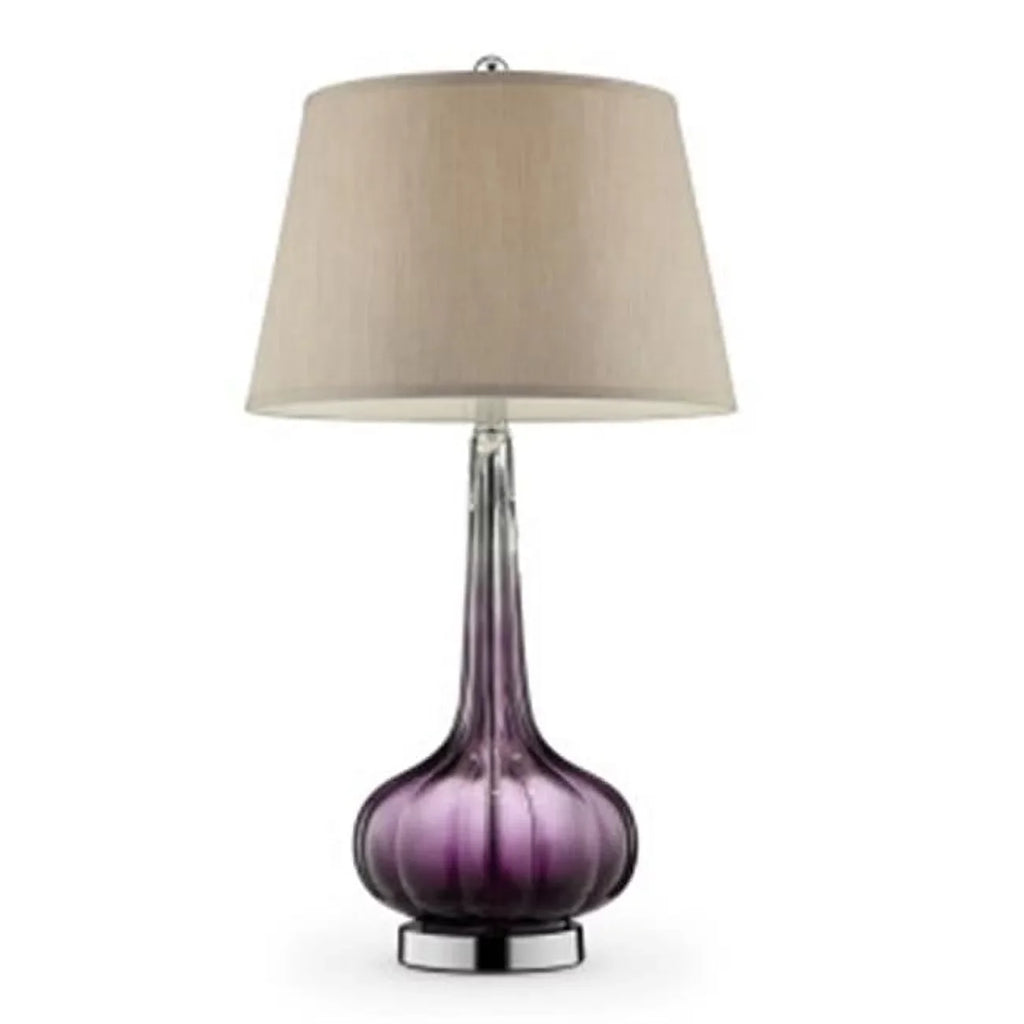 Table Furniture in. Mulberry 30 Ore Glass Lamp, K-5709