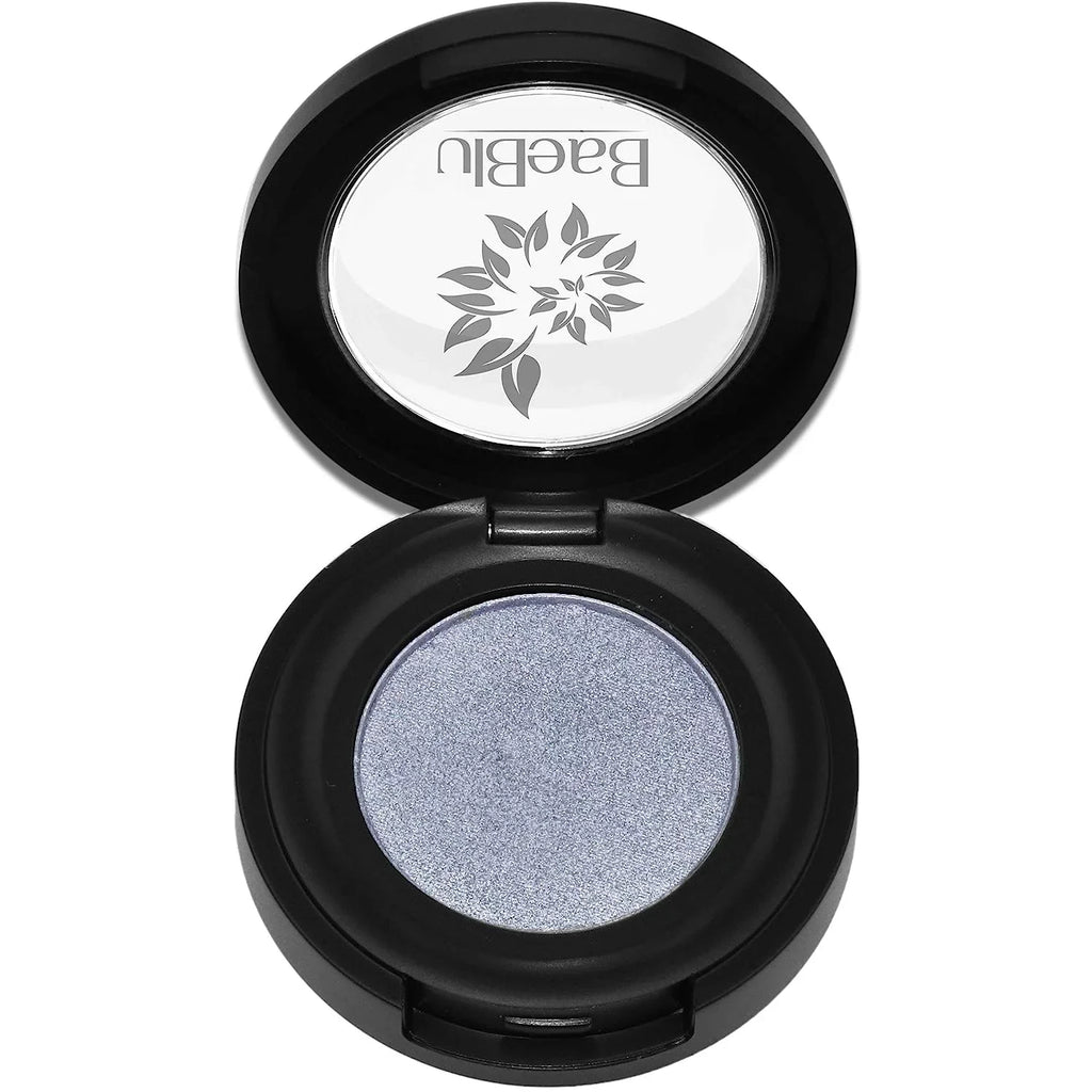 Pressed Made Sterling Organic Smooth Velvety Eyeshadow Finely in BaeBlu Hypoallergenic Natural Powder, 100% USA,
