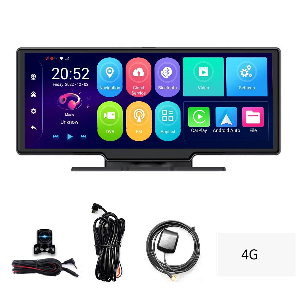 170 Video Degree - Experience - Recorder Dash Vision, 10.26in Enhance Navigation and Car Lens DVR, Angle, Car GPS Camcorder Navigation Multi-language Wide Your Safety Cam: Dual Car Night