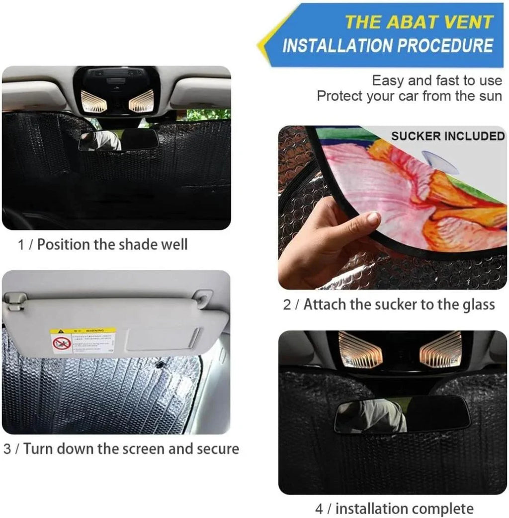 Windshield Inch Front Shade,Blocks Sun Cool Keep Car Flower SUV Your x Folding for Shade Protector Sun Fits to UV Hummingbird Truck,55 Bestwell Vehicle Sun 27.6 Shield Ray Visor