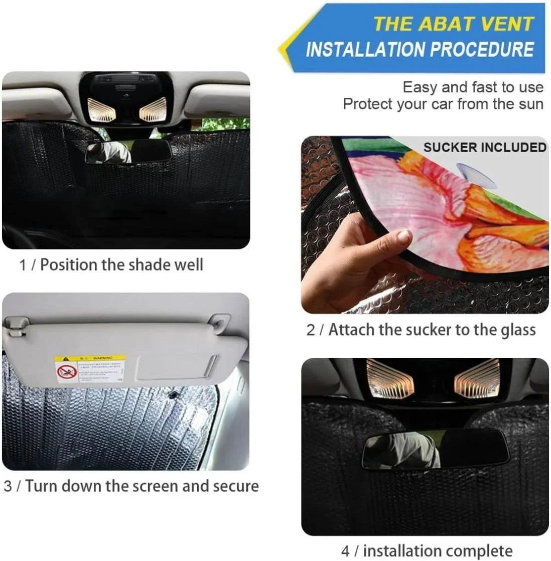 Windshield Inch Front Shade,Blocks Sun Cool Keep Car Flower SUV Your x Folding for Shade Protector Sun Fits to UV Hummingbird Truck,55 Bestwell Vehicle Sun 27.6 Shield Ray Visor
