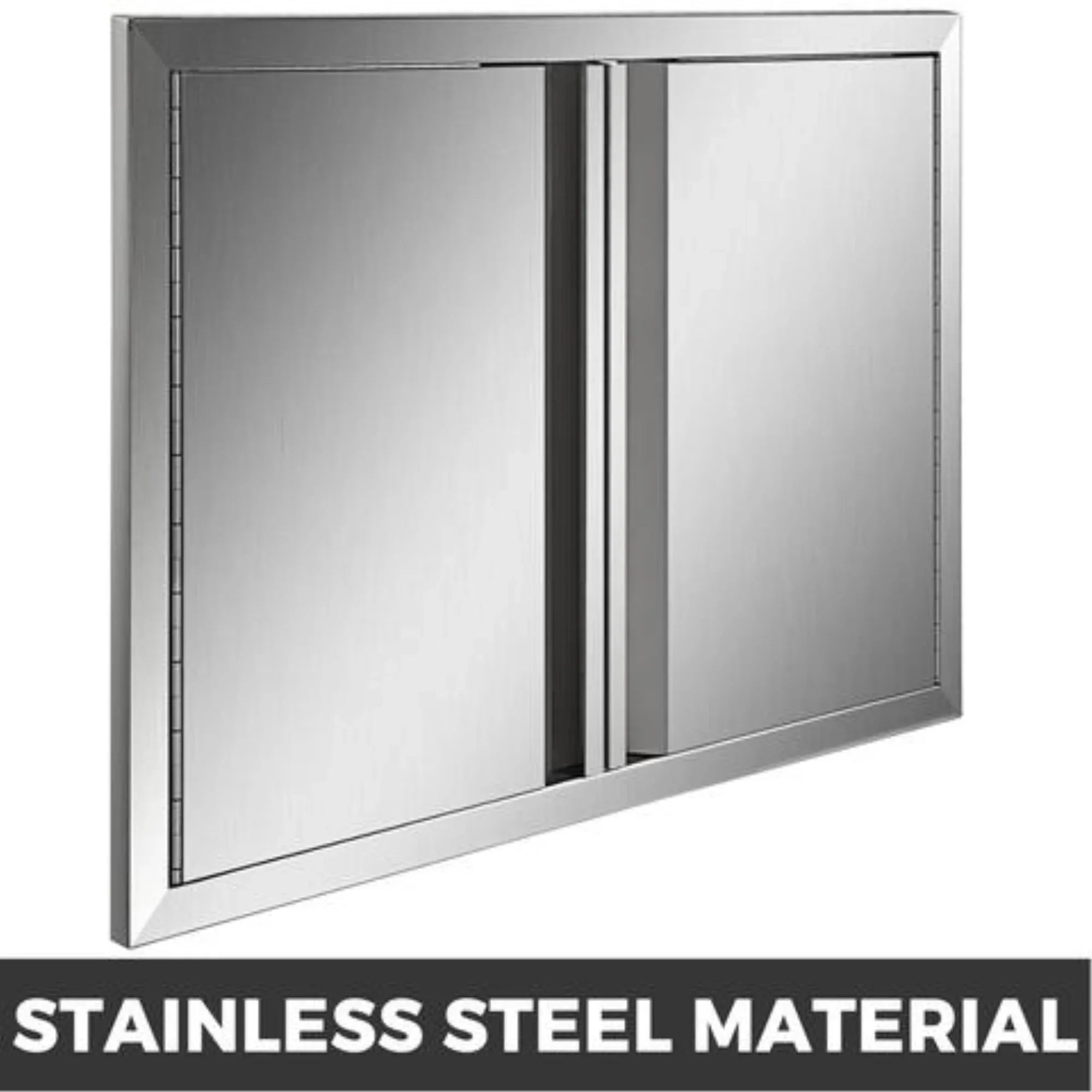 Kitchen Outdoor Bbq Steel Stainless Walled 24" 24"x Double Access Door Island