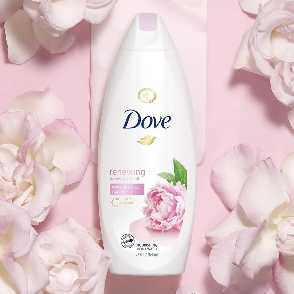Cream Peony, Pack and 2 Dove Sweet Body 22 Wash, Pampering oz, Purely