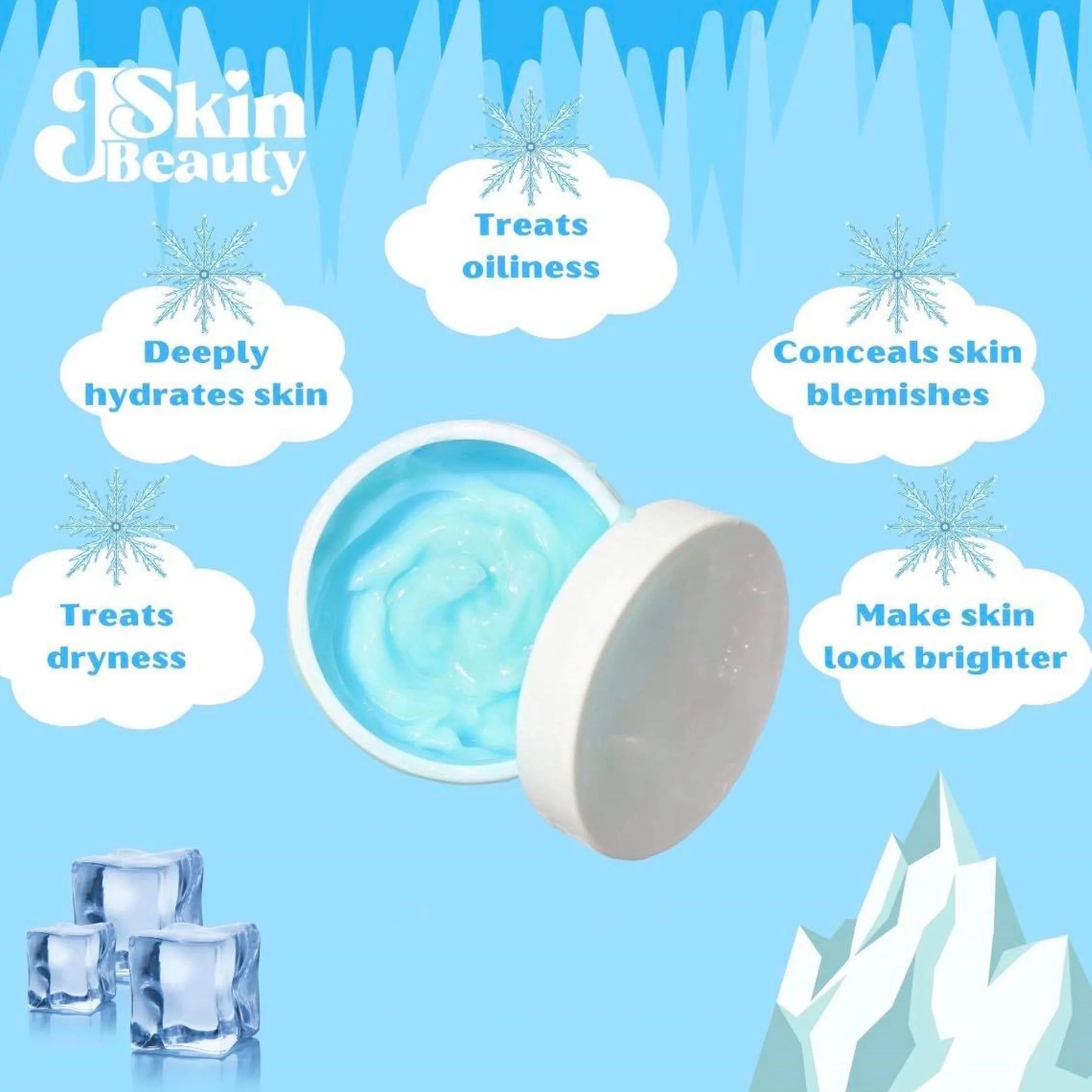 J Ice Hydra Sleeping Mask Skin Water Soap Ice & Hydra Moist Cube Beauty