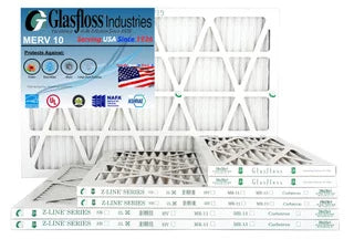 10 -Qty:6 MERV (Actual - USA Air 10x20x1 9.5 - Size: Glasfloss inch) Filter - Furnace in x 19.5x7/8 Made