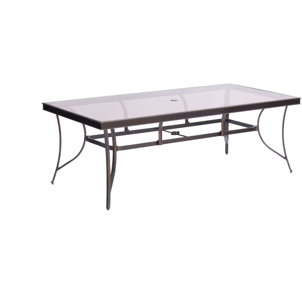 Dining Cambridge Dining Glass-Top in 9-Piece Blue Extra Seasons Table Large with Set