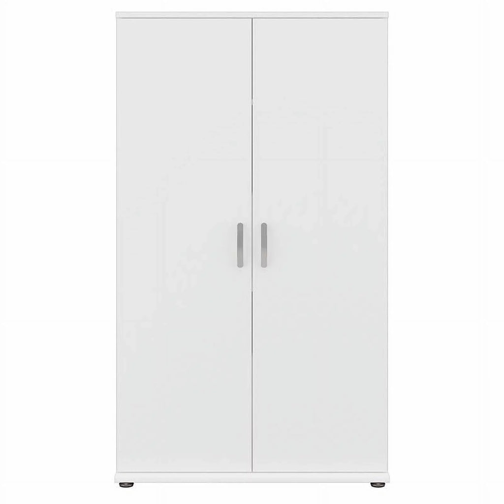 Wood Garage in - White Pemberly Row Engineered Cabinet Storage Tall