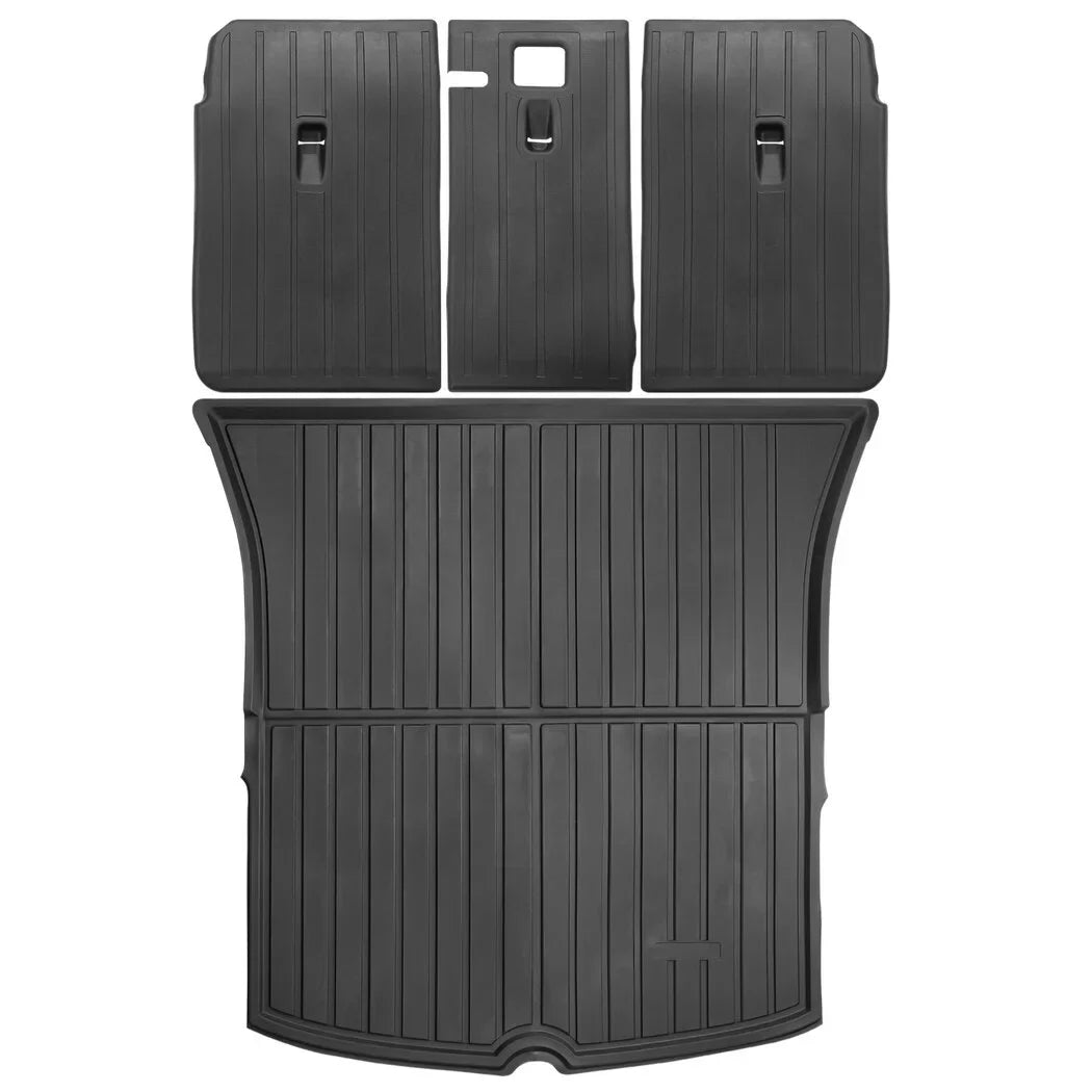 with Trunk Floor Trunk Y, Non-slip Waterproof Seat Tesla Mat, 2021 Liner Compatible Mats, Mats Back Model Floor Car and 3 2022 Weather 2020 Trunk Car Rear All
