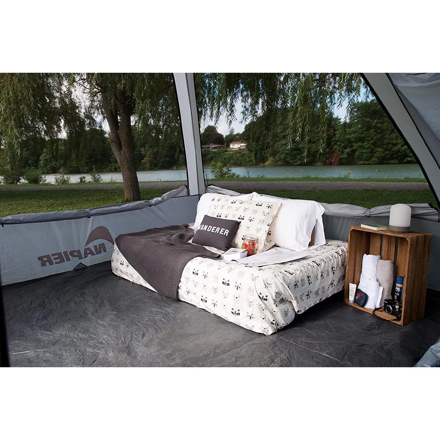 Tent, 10' x 5 Gray Person Universal 10' Cargo Napier Camping SUV/Van Backroadz