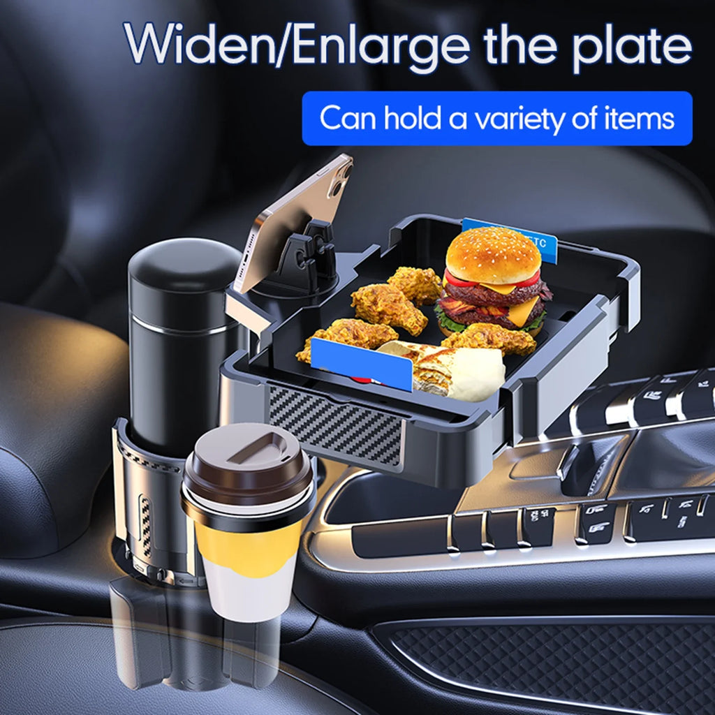 Holder Versatile Multifunctional 4IN1 Tray Holder for Cup Car Dual moobody Storage Rack, and Expander Snack Phones, Tray Cup Drinks