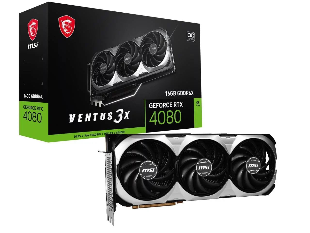 PCI 4080 GeForce 4.0 Ventus 3X Video MSI 16GB OC VENTUS RTX RTX GDDR6X Express 16GB 4080 Card
