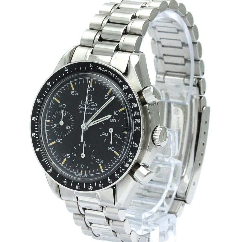 3510.50 (Good) BF566331 Automatic Watch Pre-Owned Speedmaster Polished Steel Mens OMEGA