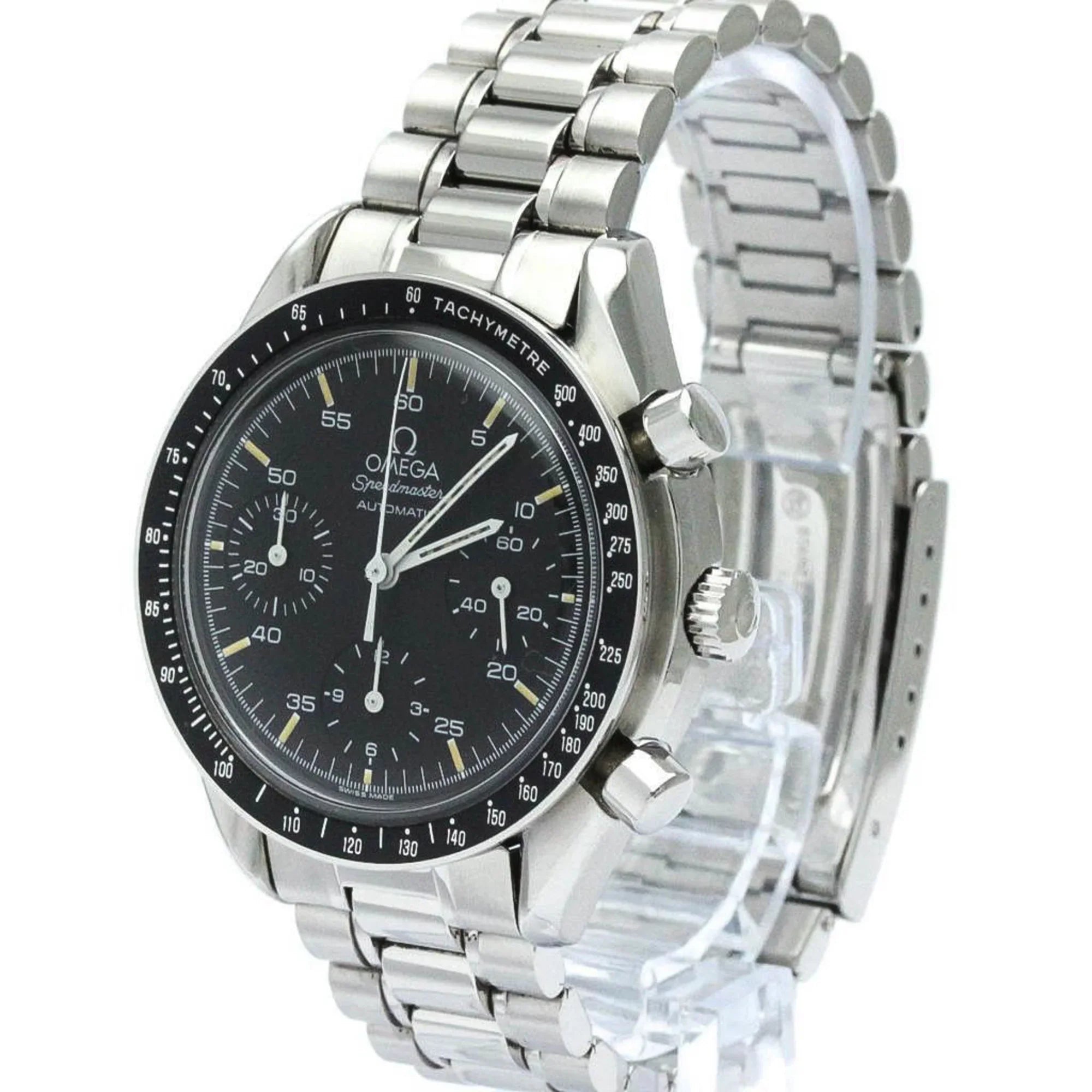 3510.50 (Good) BF566331 Automatic Watch Pre-Owned Speedmaster Polished Steel Mens OMEGA