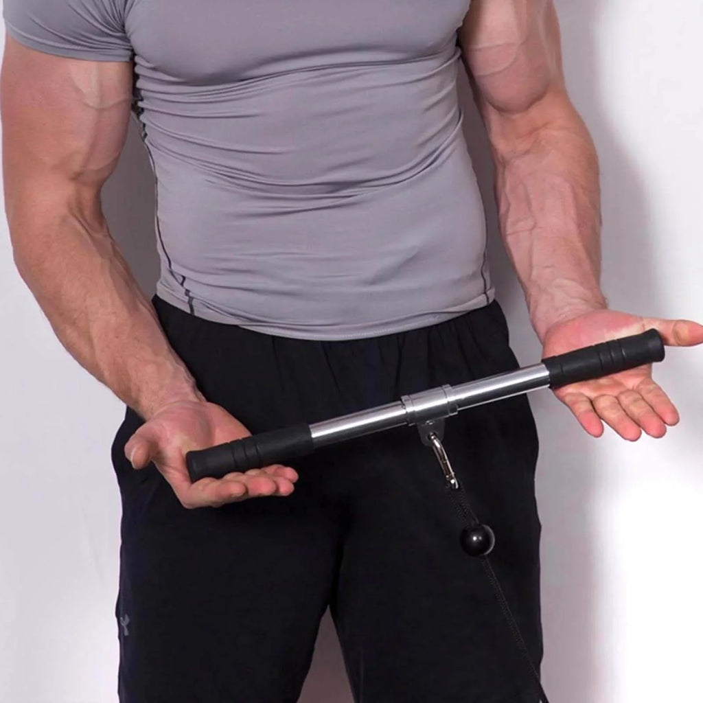 Cable Machine LAT Pulldown Pull Attachment for Down Training Bar Bar Muscle