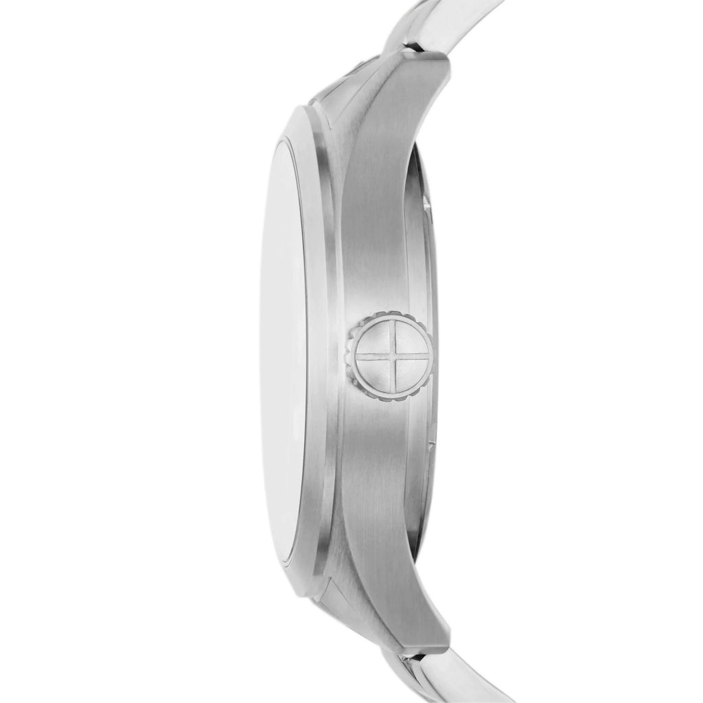 Stainless Defender Steel Fossil Men's Solar-Powered Watch