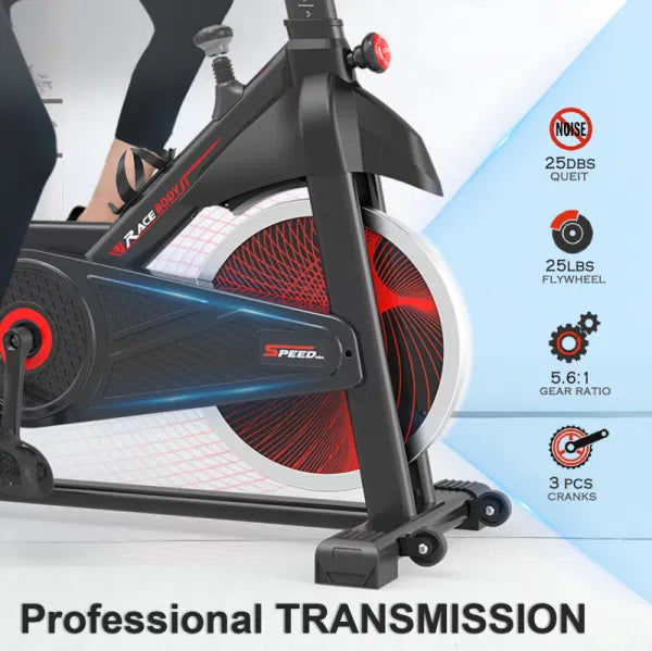 Gym Comfortable Cycling Exercise with Stationary, Home Fitness Workout Bike Bike