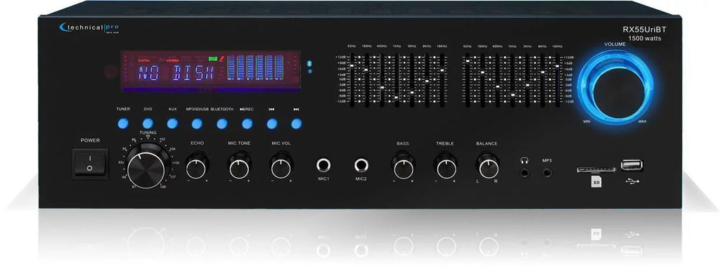 Theater Technical Pro Bluetooth RX55URIBT Ceiling Receiver+(2) 8" Home Speakers