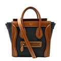 Tote Bag Leather Luggage Pre-owned Denim Bicolor Crossbody CELINE
