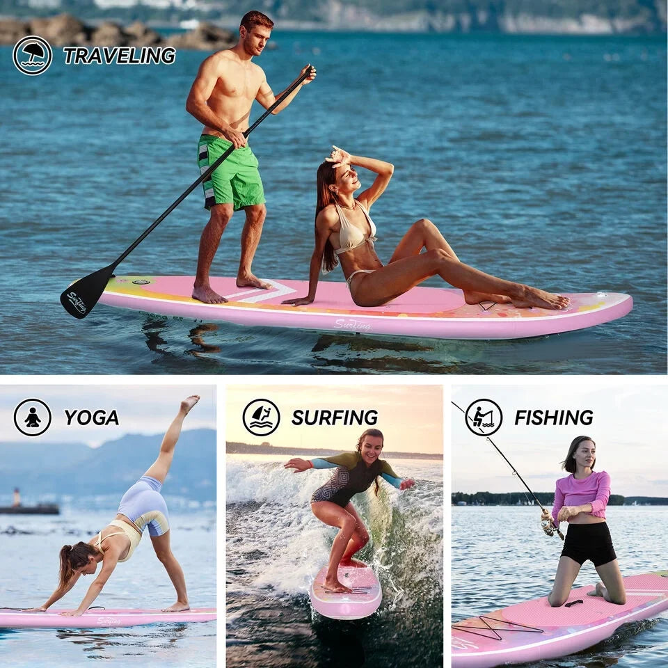 Kayak Paddle Up Kit FULLWATT Inflatable Seat Surfboard 11FT Stand Complete with SUP Board