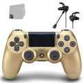 Earbuds AXTION Wireless DualShock Like BOLT Blue - Gold - PlayStation Bundle With Controller New 4