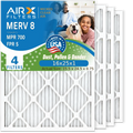 Filter Comparable Pleated to 700 5 Electrostatic AC MPR Filter MERV Premium FILTERS Pack USA 8 Air AIR. by & WICKED AIRX Furnace FPR 16x25x1 Filters 4 16x25x1 HVAC CLEAN Conditioner Air Made