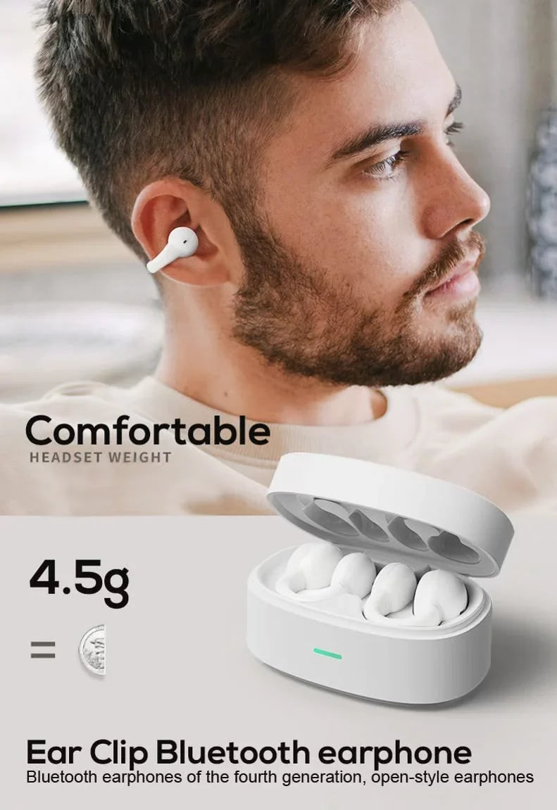 for Kyocera 3 Ear-Clip - Pro Case Phone DuraForce Hands-free TWS True With Earbuds Model Compatible DuraForce N8O Earphones Headset Stereo (2023) Bluetooth Wireless Pro Mic 3 Charging