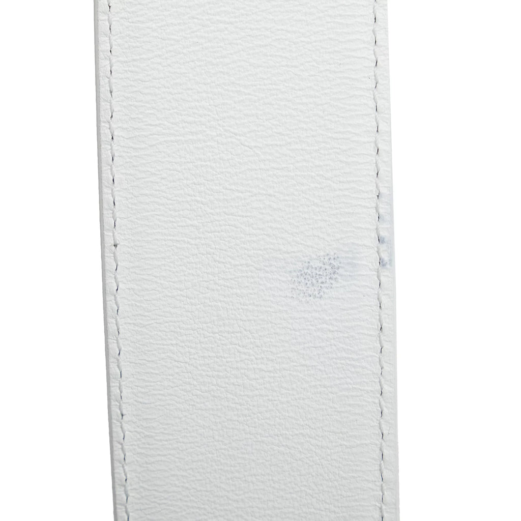 Paradise Medium Lady Unisex White Authenticated Satchel Dior Pre-Owned Lambskin Leather (Good)