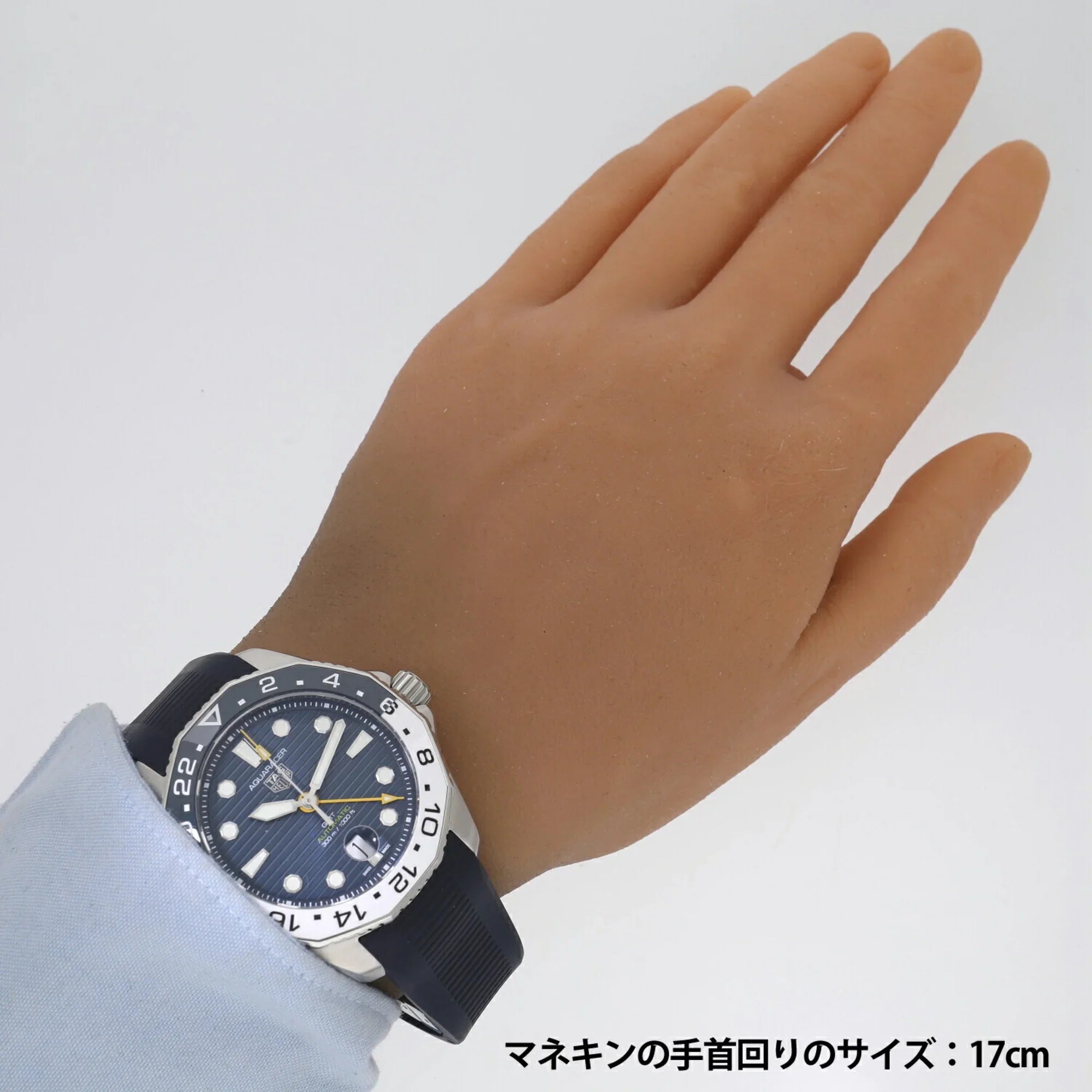 WBP2010.FT6198 300 7 GMT (New) Aquaracer Pre-Owned Tag Blue Professional Heuer Men's Caliber Watch