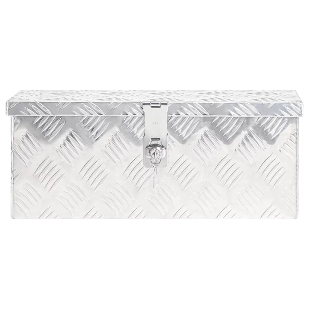Aluminum Case 5.9 for x Truck Trip Lockable Anself Camping x Storage W Silver x Organizer H) Inches 19.7 Garage, Trailer 8.1 Vehicle, Tool Underbody Box x Toolbox Box (L
