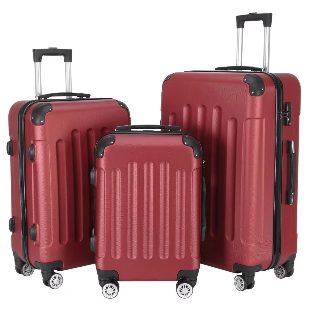 Spinner Lock Hardshell UBesGoo Set Piece Suitcase TSA 3 Lightweight