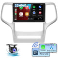 Stereo Link Bluetooth Grand 9'' for Wireless Auto USB, Car Touchscreen GPS Android Cherokee Camera Mirror Android 2+64G Hifi Backup 2008-2013 WIFI Carplay AHD Podofo Jeep Radio FM 13