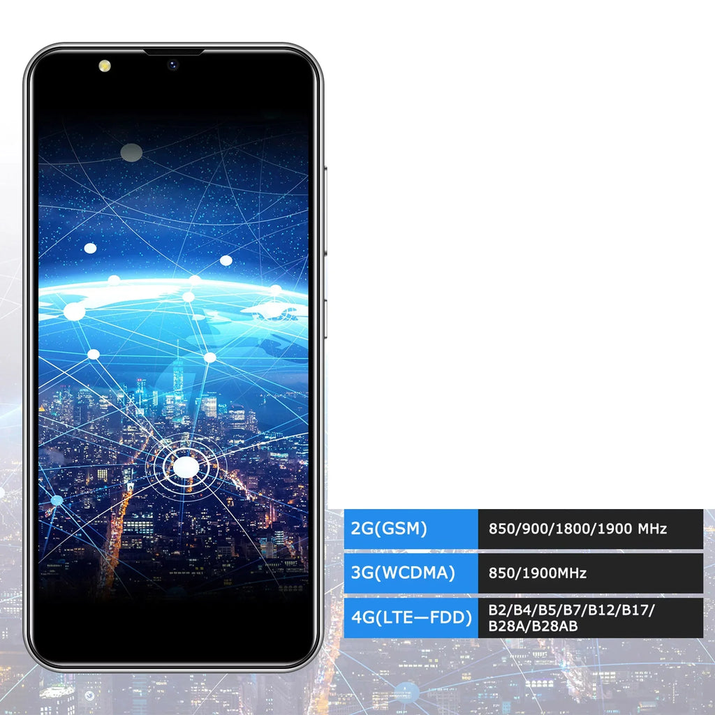 2 10.0 Smartphones Blue OS 6.1 Refurbished Inch V40 ing Megapixels Face 4G Xgody (MP) GB Phones 5 Android XGODY-V40 Cell
