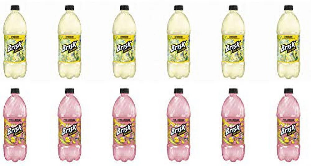 Lemonade Case, Plastic 12 Bottle, , - Lemonade Pack 1L Brisk Per Lemonade