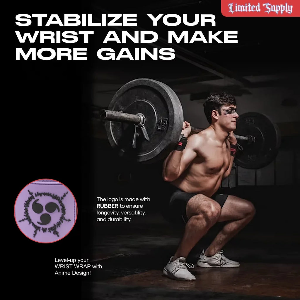 Powerlifting, 2 Women for Duo) and Anime and (Akat Workout - Accessories - Gym Training, Strength Improve Wraps Purple Pairs Weightlifting, Support Straps Men Bundle Lifting 24" Wrist