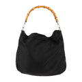 GUCCI 001/1705/1577 bag tote bamboo canvas black Gucci Pre-Owned (Good) handbag
