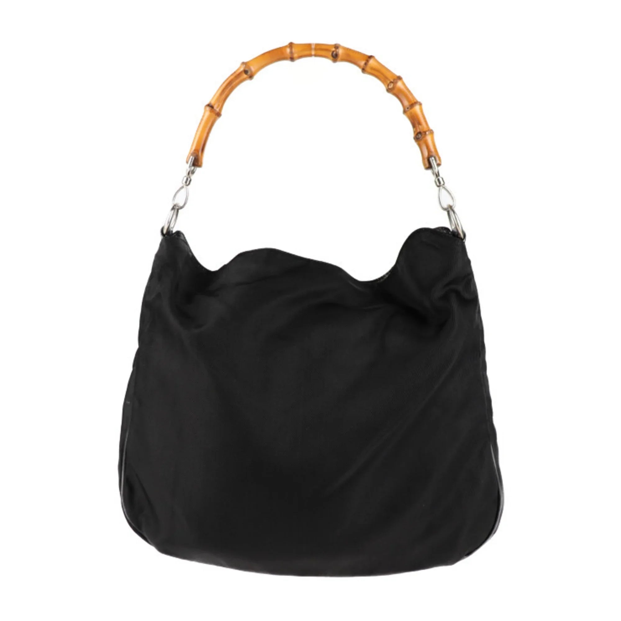 GUCCI 001/1705/1577 bag tote bamboo canvas black Gucci Pre-Owned (Good) handbag