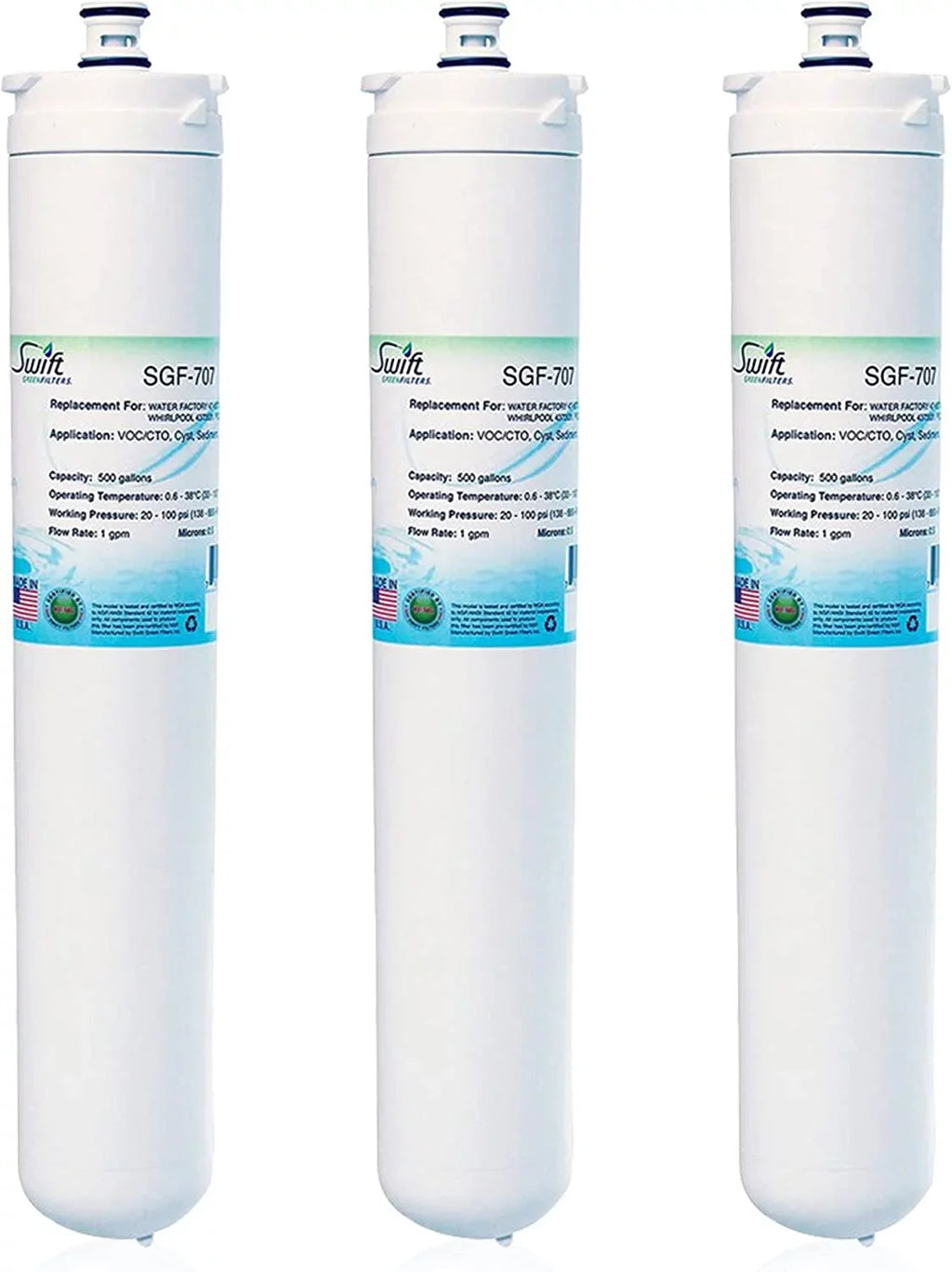 SGF-707 (3 Filter Commercial Filters Compatible Pack),Made for Green 47-55707G2,47-55707CM,4373531,PSQC-2 USA Swift Water in