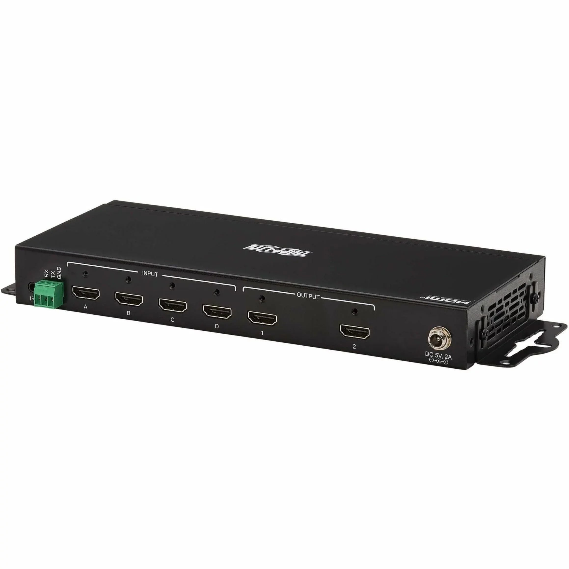 Switch/Splitter Matrix Remote 4K 4x2 Tripp - - 60 x ... - Display, 3840 1080p2 Computer, Lite - and TAA Support, HDR, with Hz, 2 4:4:4, 4K Signage, Control x Blu-ray Multi-Resolution 2160 HDMI Digital