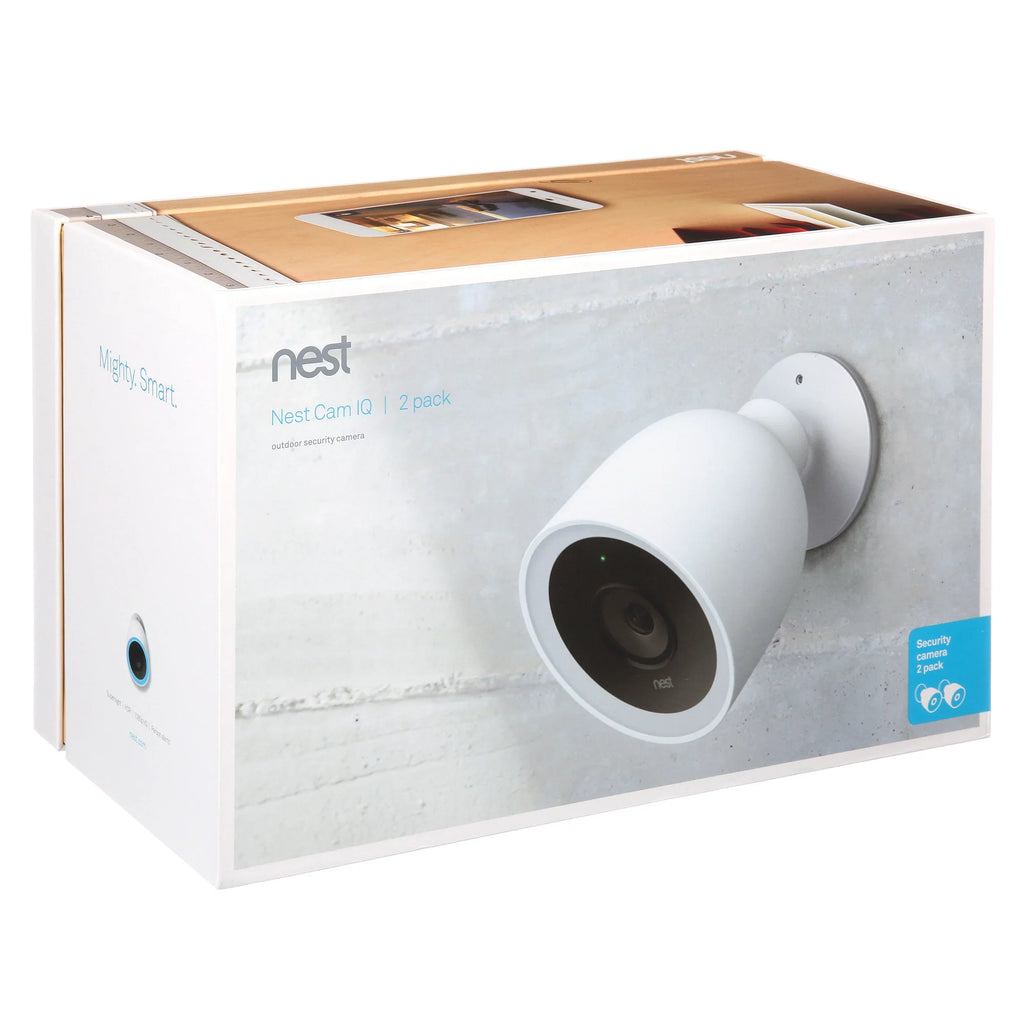 Pack - Nest Cam Google IQ Camera Security 2 Outdoor