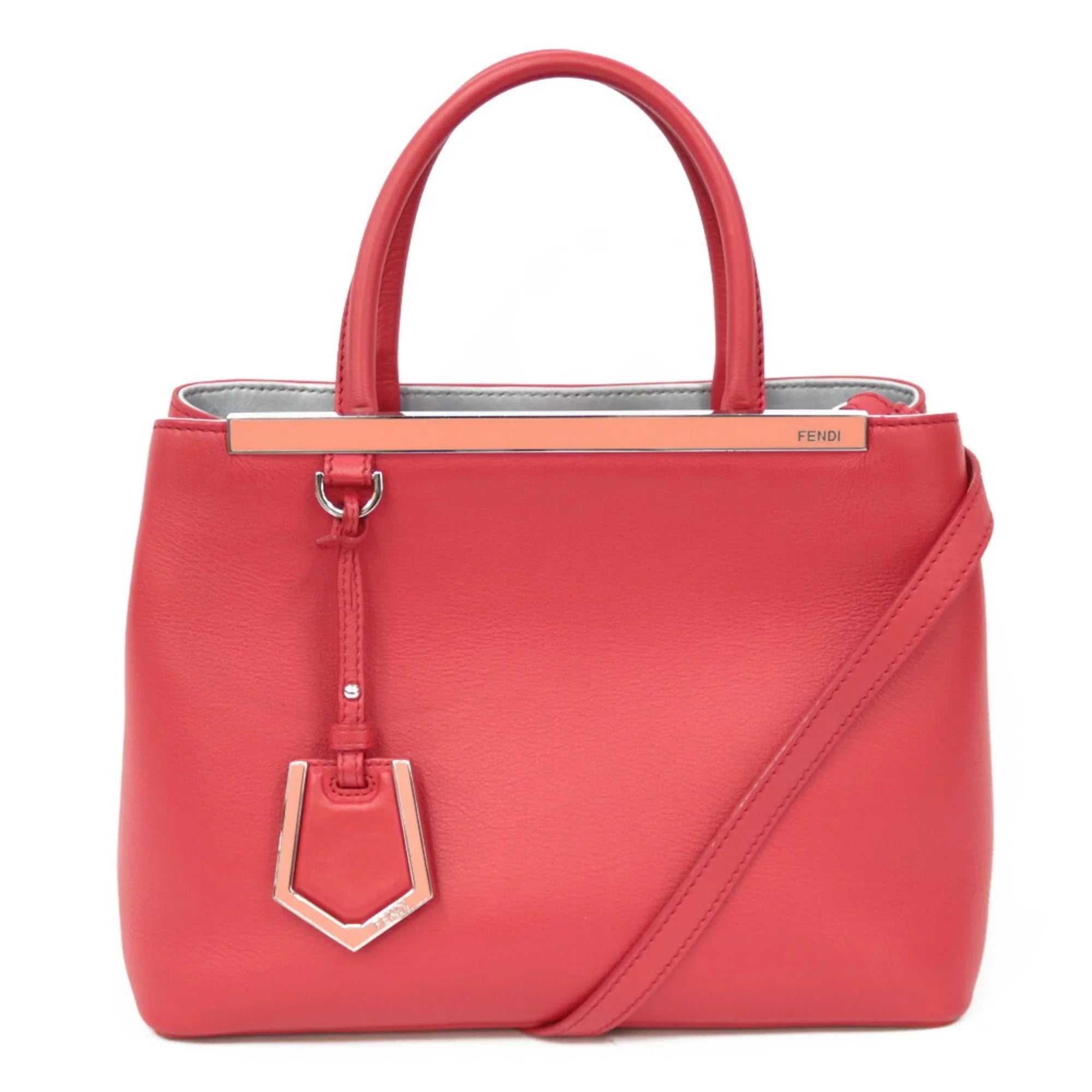 Bag Handbag Pre-Owned Red Toujour (Fair) FENDI Ladies Shoulder