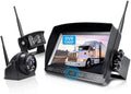 Truck RV Split Camera Touch Waterproof 2 HD Monitor, Dual/Quad DVR ZEROXCLUB 7-inch Backup Side Camera 5th View View for System Wheel,BW702 1080P Rear with Trailer Wireless Wireless IP69
