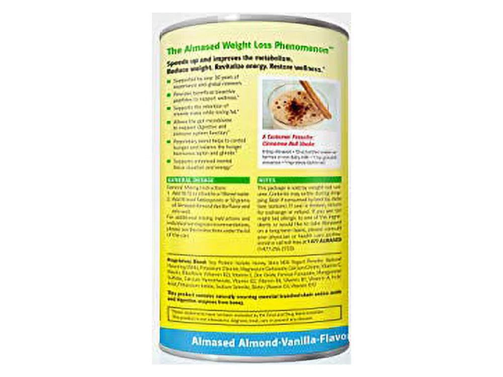 Replacement non-GMO Loss – Meal (2 oz pack) Almased – Weight Gluten-Free, 17.6 Flavor, shakes Vanilla Powder