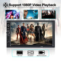 radio Din USB Audio Player Multimedia Car Car Polarlander Car backup Touch Stereo with SD Double Bluetooth function AUX 7-inch link mirror 4LED MP5/4/3 Screen with camera HD FM