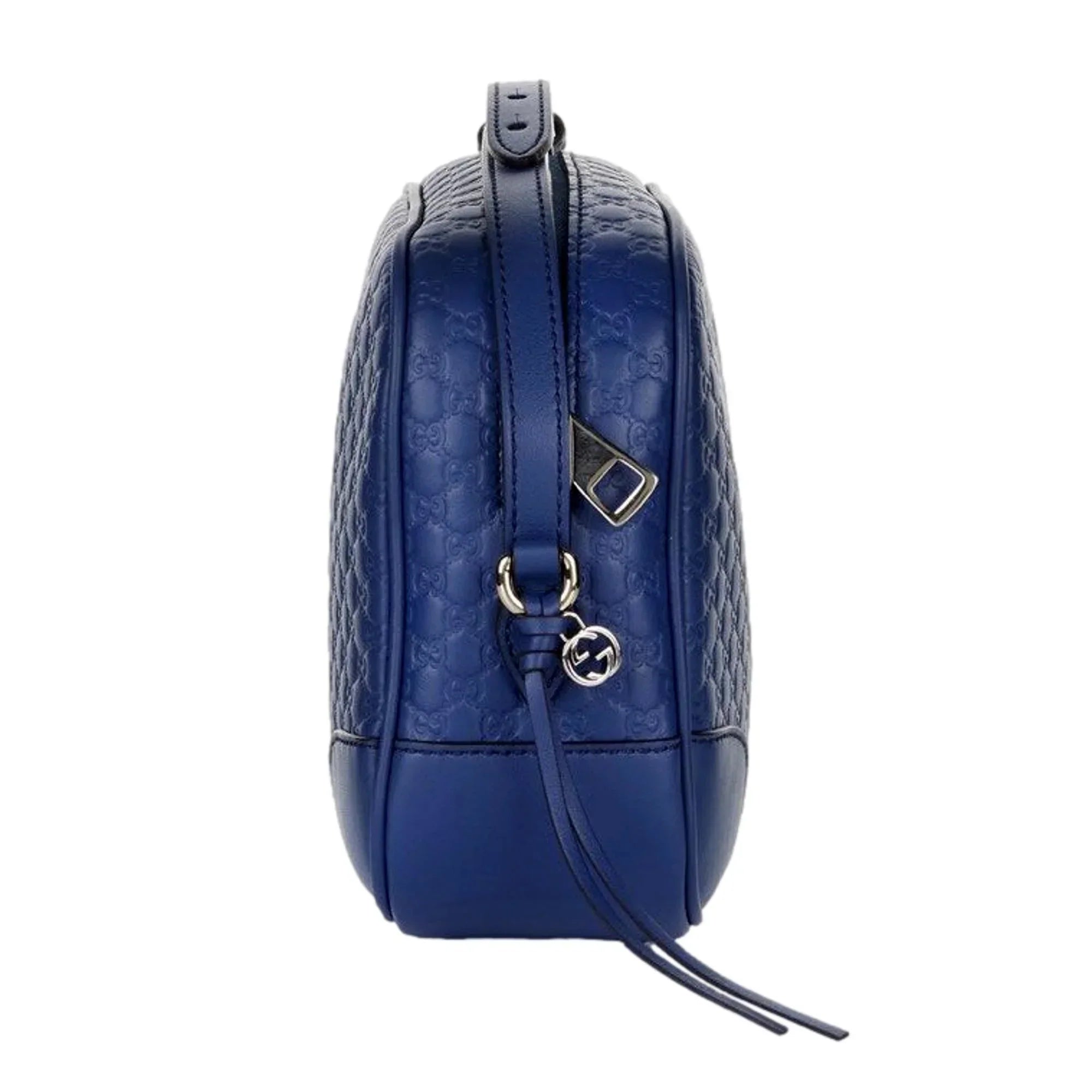 Caspian Microguccissima Bag Blue Crossbody Bree Leather Gucci