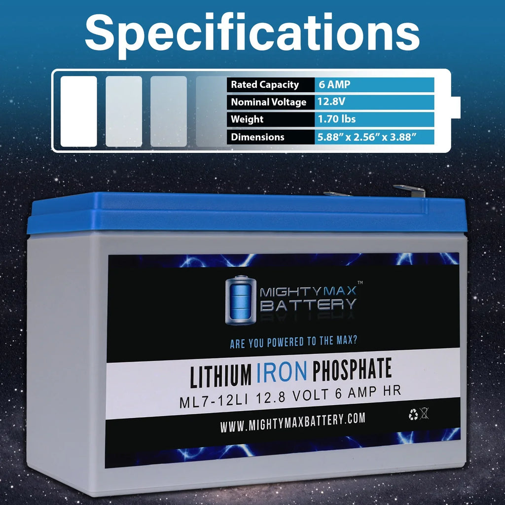 Replacement 600 12V 7AH Pro-Line Battery V3-S Altered Lithium for