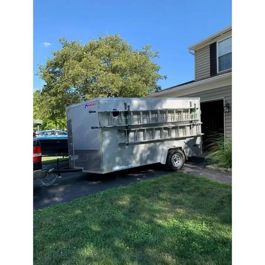 Bars Trailer or Mount Enclosed Wall Out Kojem Cargo Carry 1 Side Ladder 2 Rack Exterior - Universal Adjustable 2 Ladders Trailer for Side