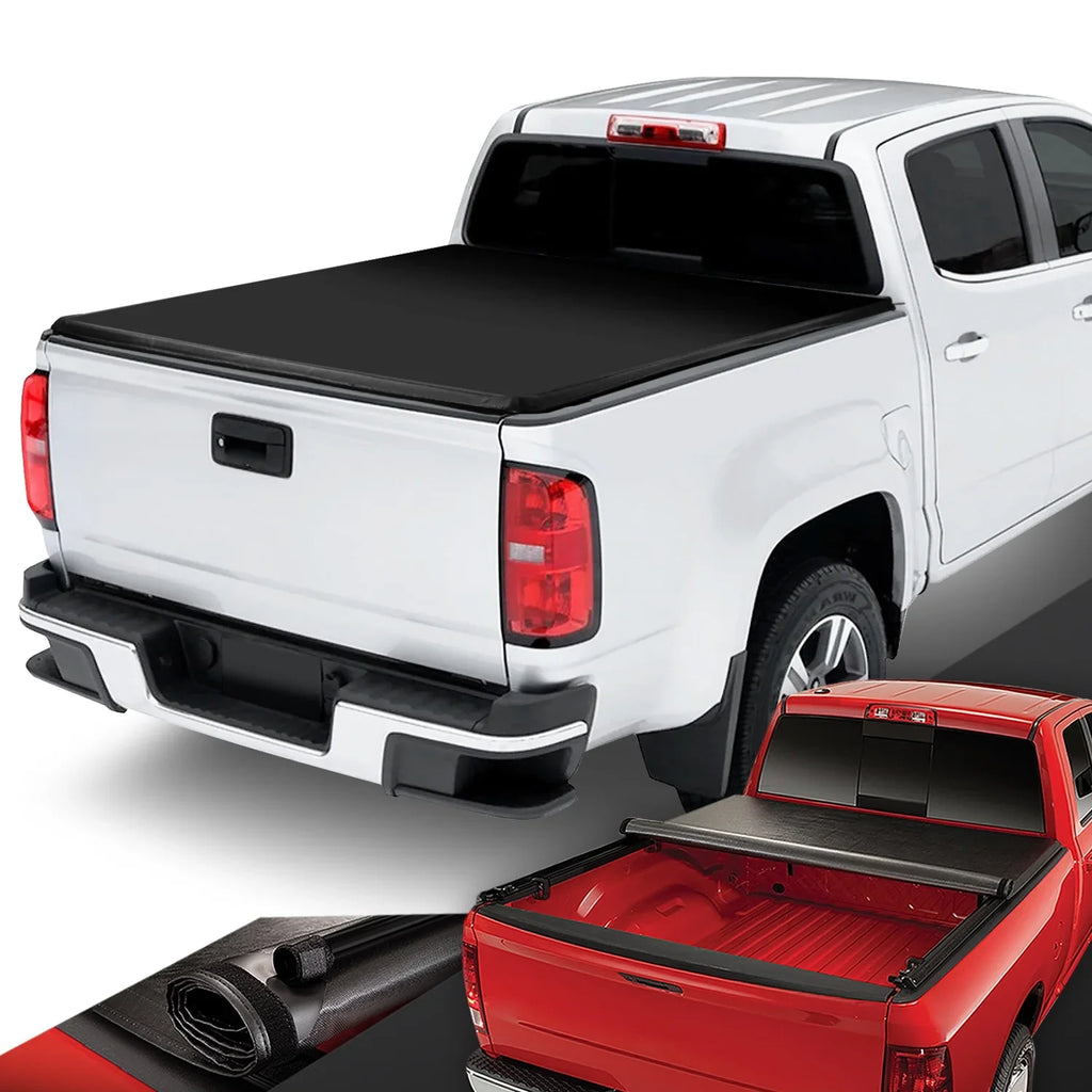 2015 Chevy Bed 5 Ft Motoring Soft 16-18 2019 Colorado/GMC Canyon Vinyl TTC-RU-043 Short Cover to Roll-Up for Tonneau DNA