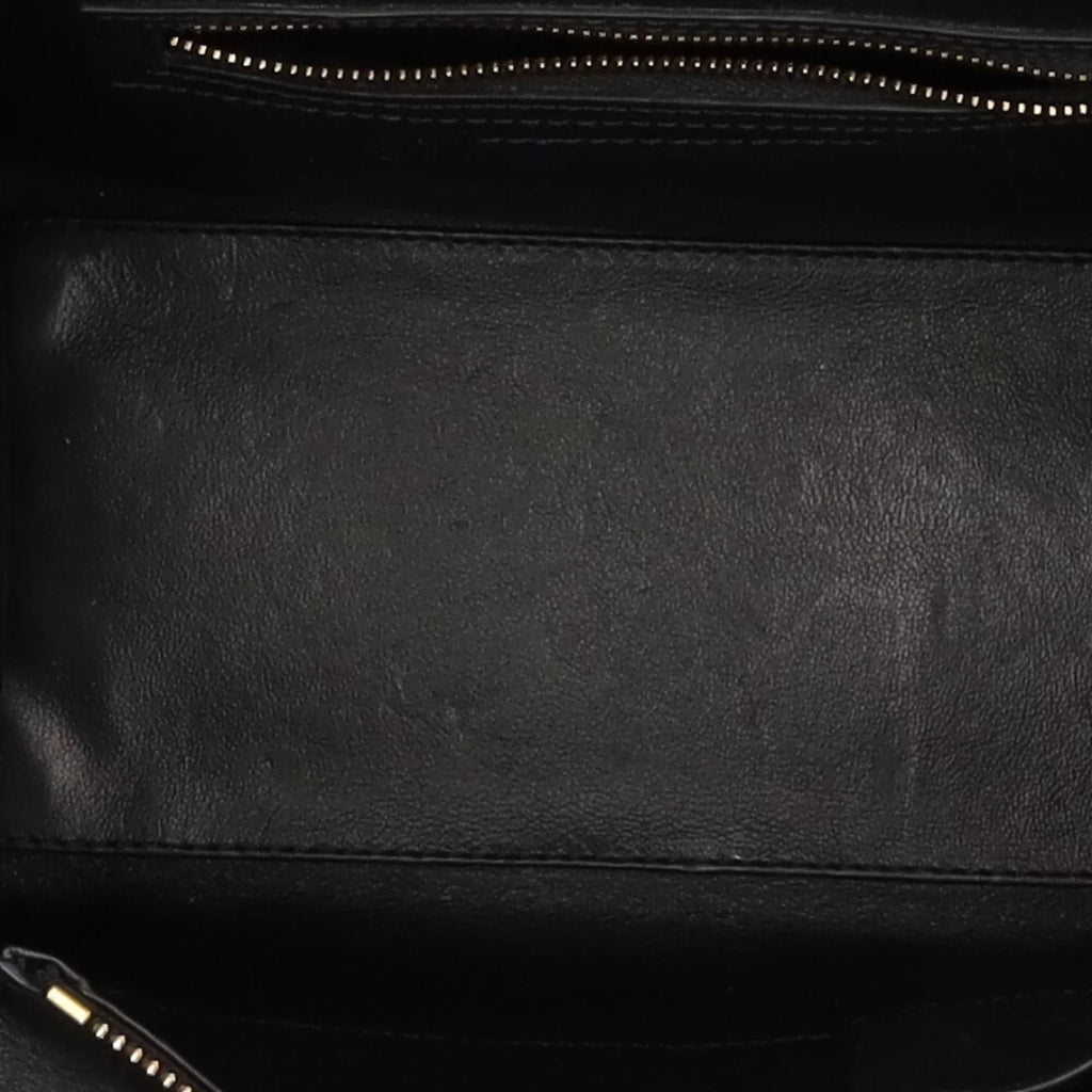Micro Leather Luggage Beige Ladies Pre-Owned Shopper Handbag Celine (Good)